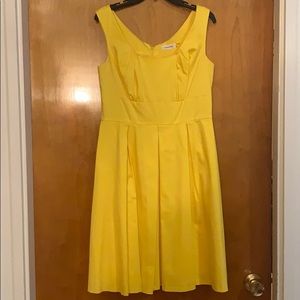 Calvin Klein yellow dress